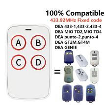 DEA GT2M GT4M 433,92 mhz Telecomando Garage DEA Codice Fisso Comando Garage DEA Gate Trasmettitore Remoto MIO TD2 TD4 Punto-2/4