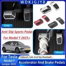 Per Tesla Nuovo Modello Y Juniper 2025 + Pedali del Freno dell'acceleratore Pedale del Freno dell'acceleratore in Lega di Alluminio Copertura del Pedale Antiscivolo