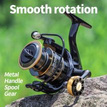 Professionelle ultraleichte Angel-Spinnrolle HE500-7000, 5,2:1 Übersetzungsverhältnis, 10 kg Max. Zugangeln, Metallschnurbecher, Meeresgerät