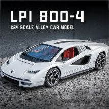 1:24 Lamborghini Count ach Lpi 1000-4 Legierung Auto Modell Druckguss Auto Sound Licht Auto Liebhaber Sammlung Kinder Geburtstags geschenk Metall Spielzeug