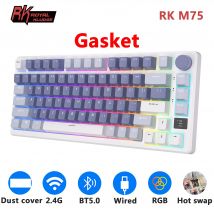 RK ROYAL KLUDGE M75 2.4G Wireless/Bluetooth/USB-C Tastiera meccanica 81 tasti RGB Guarnizione sostituibile a caldo Tastiera da g