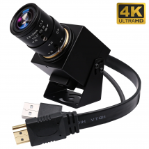 ELP 4K HDMI Camera H.264 Video Conference USB Camera with 2.8-12mm Manual Zoom Lens IMX415 Industrial CCTV Camera for Windows
