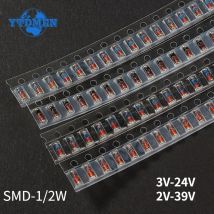 300 szt. Zestaw diod Zenera SMD LL34 0,5 W 1/2 W 3 V-24 V 2 V-39 V Zestaw diod SMD 1N4148