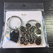 New Building Blocks Love DIY Letter Keychain Couple Pendant Detachable Splicing Love Keychain Gift Wholesale