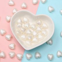 10/50/100Pcs ABS Imitation Perle Multi-form Stern Herz Perlen Für Schmuck Machen DIY Halskette armband Anhänger Mode Material