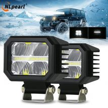 NLpearl 4 inch Led Work light Bar off road High Power Spotlights Motorcycle Offroad Driving for 4x4 ATV Car Truck Accessories