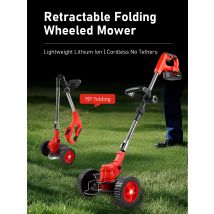 Cordless Electric Mower 21V Lithium Electric Weeders Garden Home Use Multi-function Portable Garden Grass Cutting Mower Machine