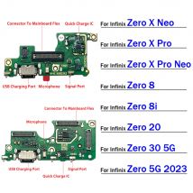 Złącze Portu Ładowania USB Flex Cable Do Infinix Zero 20 30 8 8i X Pro Neo 5G 2023 X6821 X6731 X6810 X6811