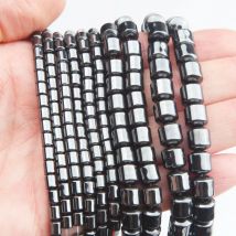 Ematite perline cilindriche perline distanziatrici per gioielli che fanno braccialetto perline collana fatta a mano fai da te forniture risultati