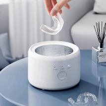 Ultrasonic Electric Cleaner Machine USB Rechargeable Denture Cleaning Machine Automatic Cleaning Device for Watches Glass Rings