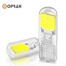 2/10x W5W T10 Lampadine LED Canbus W5W COB Lampadina a cuneo LED senza unità 6000K 168 194 Led 5w5 Lampadina per lettura cupola interna auto Bianca