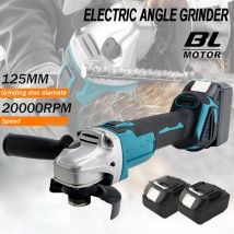 125 mm bürstenloser elektrischer Winkelschleifer mit variabler Geschwindigkeit, M14-Schneidemaschine, Holzbearbeitungs-Elektrowerkzeug für Makita 18 V-Akku