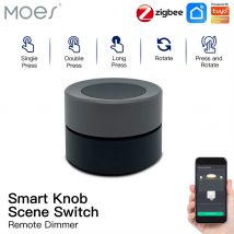 Neue Tuya ZigBee Smart Knob Schalter Drahtlose Szene Schalter Taste Controller Batterie Powered Automatisierung Szenario Smart Life App