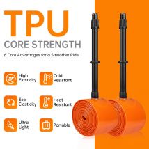 Ultralight Bike Inner Tube 700x23 25 28 30 32C Puncture-Resistant Road Bicycle TPU Material Tire 45 65 85mm Length French Valve