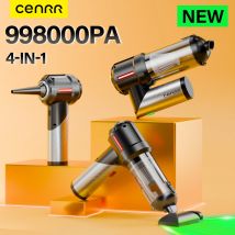 CENRR 998000PA Aspirapolvere per Auto Senza Fili, Potente Mini Aspirapolvere Portatile per Elettrodomestici, Soffiatore Manuale, Pulitore per Auto