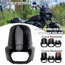 Frontmaske Scheinwerfer Windschutzscheibe Maske Abdeckung für Harley Fat Bob FXFB 114 FXFBS Motorrad 48-55 mm Gabel Club Stil Verkleidung 2018-24