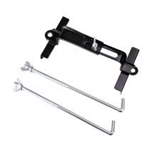 Car Battery Hold Down Kit Easy Installation Hex Nuts Fixing Bracket Adjustable Crossbar Battery Tie Down Kit for Automotive
