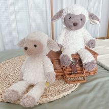 Weiche, flauschige Schafspielzeuge, gefüllte und Plüschpuppen, 35 cm, kuscheliges Lamm für Kinder, Kinder, Geschenke, Beschwichtigungsspielzeug, Schlafkissen