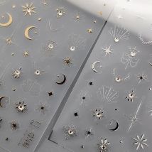 5d hochwertige Nagel aufkleber Wolle gestrickt Hintergrund Design selbst klebende Aufkleber dekorative stern geprägte Nagel aufkleber