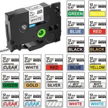 Nastro per Etichettatrice Brother P-touch da 12mm Compatibile con TZe 231 631 131 per Stampanti di Etichette PTD600 PTH110 H107 P710BT H105 D200