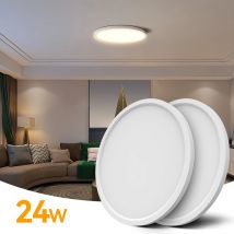 Plafoniera a LED rotonda ultrasottile Lampada da camera da letto dimmerabile 24W/20W/16W Lampada da pannello quadrata a LED regolabile Lampada da interno 3CCT