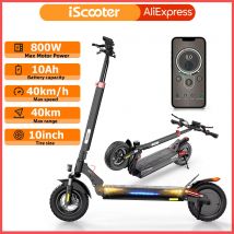 Patinete eléctrico IX3 de 10 pulgadas, 350W, 10Ah, para adultos, velocidad de 40 km/h, 40km, fila máxima, patinete popular todoterreno con aplicación