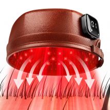 Laser-Haarwachstumskappe, 660 nm und 850 nm, Rotlichttherapie-Kappe, 3000 mAh, für Nachwachsen der Haare, Anti-Haarausfall, Entspannung der Kopfhaut, Haarpflege-Hut