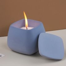 DIY Beton Quadrat Kerze Glas Silikon Form Handgemachte Gips Harz Schmuck Lagerung Box Handwerk Casting Formen Wohnkultur Liefert