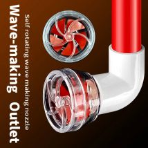 1Pc Auto-Rotating 5-Blade Fan Kit for Fish Tank Outlet Clover Accessories Fish Tank Outlet Aquarium Filter Screen Accessories