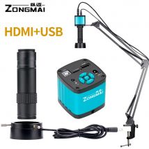 Microscopio elettronico 2.0MP 1080p Video scatta foto industriale HDMI 8-150X riparazione ad alto ingrandimento cellulare digitale