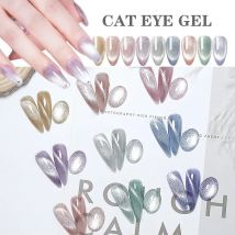 9D Kristall Cat Eye Gel Nagellack Holographische UV Soak Off Gel Lack Magnetische Hybrid Gel Lack Für Maniküre 9 Farbe