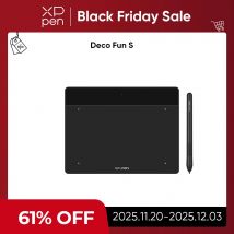XPPen Deco Fun S tableta gráfica de 6*4 pulgadas para dibujar OSU educación en línea Compatible con Android Mac Linux Windows Chrome OS