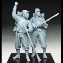 1/35 14. Regiment Chasseurs, Resin-Modellfigur, Soldat, Militärthemen, unmontierter und unbemalter Bausatz