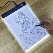 Tavolo da disegno a LED dimmerabile a 3 livelli per giocattolo per bambini A4 Creatività Pittura Giocattoli educativi per regali per bambini