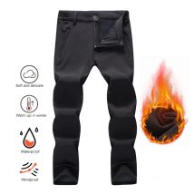 Winter Slim Men Outdoor Camping Pants Hiking Trousers Women Travel Thickening Warmth Retention Trekking Ride Sportswear