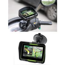 Car Motorcycle GPS Navigation IPX67 Waterproof dustproof shockproof Bluetooth FM AVIN Windows CE Built 1G+8GB ROM free iGo Map