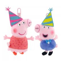 Echte Peppa Pig George Gefüllte Plüschtiere Hochwertiger Schlüsselanhänger Hot Cartoon Tier Schlüsselanhänger Puppe Anhänger Kinder Weihnachtsgeschenke