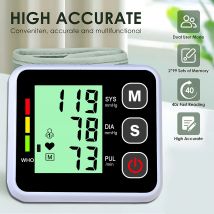 Electric Digital Wrist Blood Pressure Monitor Medical Sphygmomanometer Automatic Tonometer Tensiometro Blood Pressure Meter ﻿
