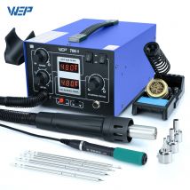 Stacja lutownicza WEP 706-II T12 z pistoletem na gorące powietrze, pompką powietrza, lutownicą, stacja do rozlutowywania 2-w-1, narzędzie do naprawy PCB SMD