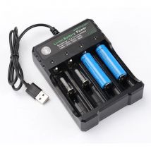 4 Slots 18650 Batterie Ladegerät 2X 3X 4X Für 3,7 V Wiederaufladbare Lithium AC 110 V/220 V 14500 16340 16650 14650 18350 18500 Batterien