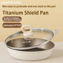 Kocher König 20/24cm Aluminium legierung Kochtopf mit Lidwok Flach boden Bratpfanne Steak Universal Induktion sherd Gasherd