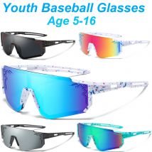 Alter 5–16 Jugend Baseball Sonnenbrille Sport Kinder Teen Radfahren Brille Kinder Outdoor MTB Fahrrad Teenager Brille Jungen Mädchen Brillen