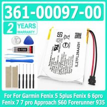 361-00097-00 New Smartwatch Battery For Garmin Fenix 5 5plus Fenix 6 6pro Fenix 7 7 pro Approach S60 Forerunner 935 + Free Tools