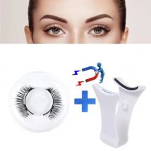1 stücke 3D Magnetische Wimpern Kit Natürliche Kreuzmuster 3d Nerz Gefälschte Wimpern Verlängerung Magnet Lash Applikator Kit Einfach Zu Tragen