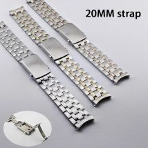 20mm breites Uhren armband aus massivem Silber Gold Roségold Armband Uhren armband für 42mm Seepferdchen gehäuse