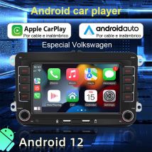 Autoradio multimediale con lettore GPS Android Universale, Carplay, Wifi, per Volkswagen Golf 5, 6, Polo, Passat B6, B7, CC, Skoda