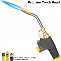 MAPP Gas Welding Torch Propane Flame Handheld Torch with Gas Conversion Adapter for Soldering Hardening Barbecue Jewelry Casting