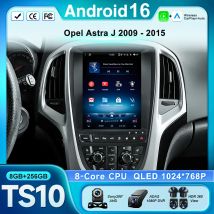 9. 7-calowy pionowy bezprzewodowy Android samochodowy do Opel Astra J 2009 - 2015 Radio samochodowe 8-rdzeniowy multimedialny ekran QLED nr 2din DVD