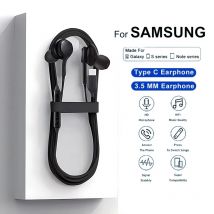 Oryginalne przewodowe słuchawki typu C do Samsung Galaxy S23 S21 S22 Ultra Plus 3,5 mm Słuchawki douszne A54 A34 A53 A53 Akcesoria