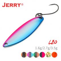 Jerry Leo Forelle Ultraleicht Spinning Angelköder Micro Messing Trolling Einzelhaken Löffel Kugel Köder See Tackle